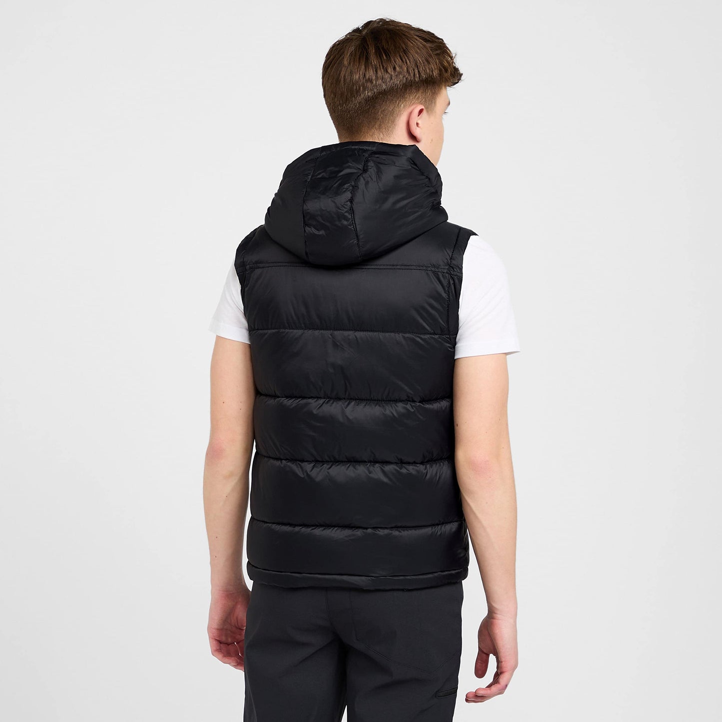 Berghaus Kid's 14-15yrs Burham Gilet with Hood, Water-Resistant Black Bodywarmer