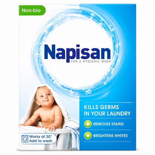 Napisan Non Bio Stain Remover Powder 800g, Kills 99.9% Bacteria Hygienic 3x Pack