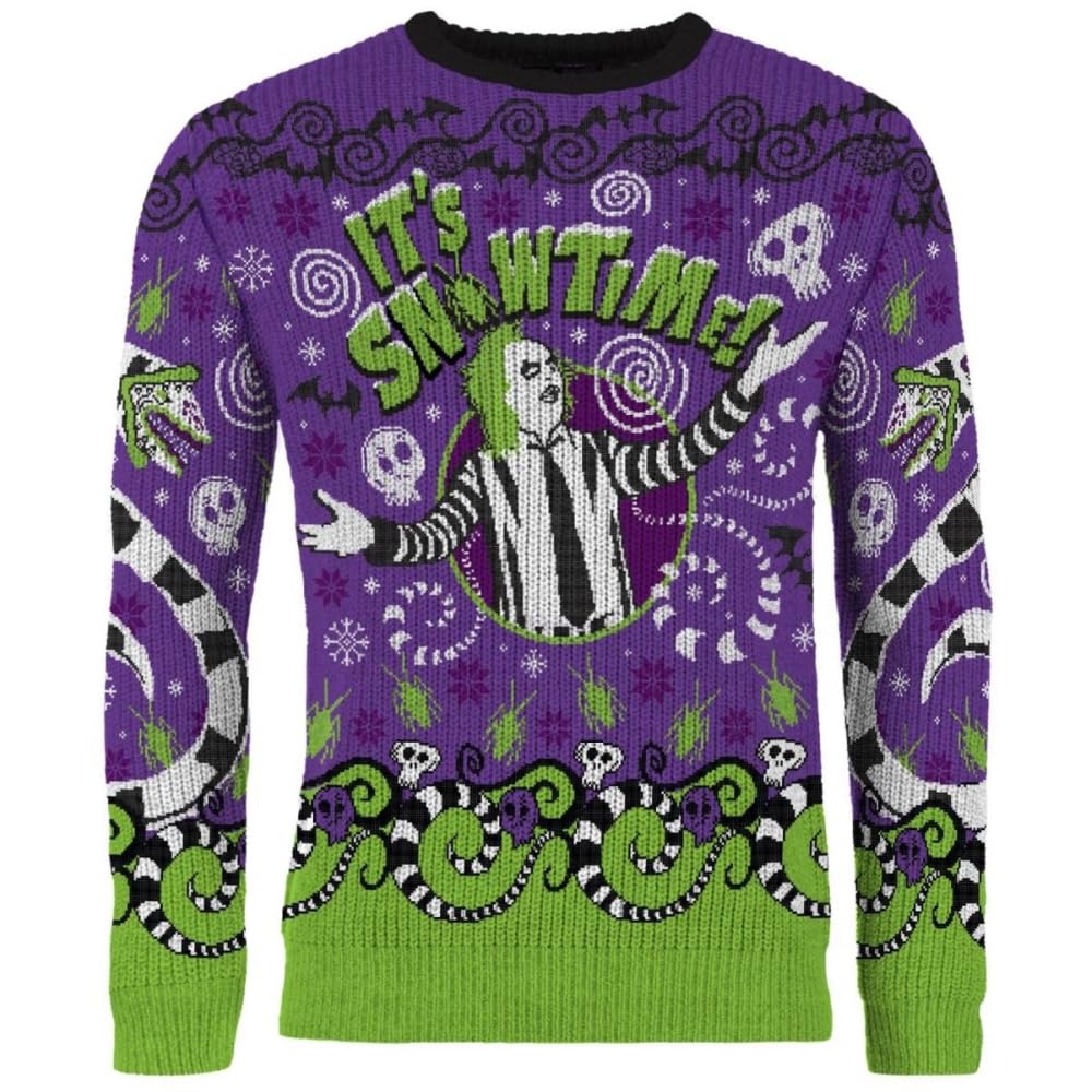 Beetlejuice Christmas Jumper Size S - Official Licensed
