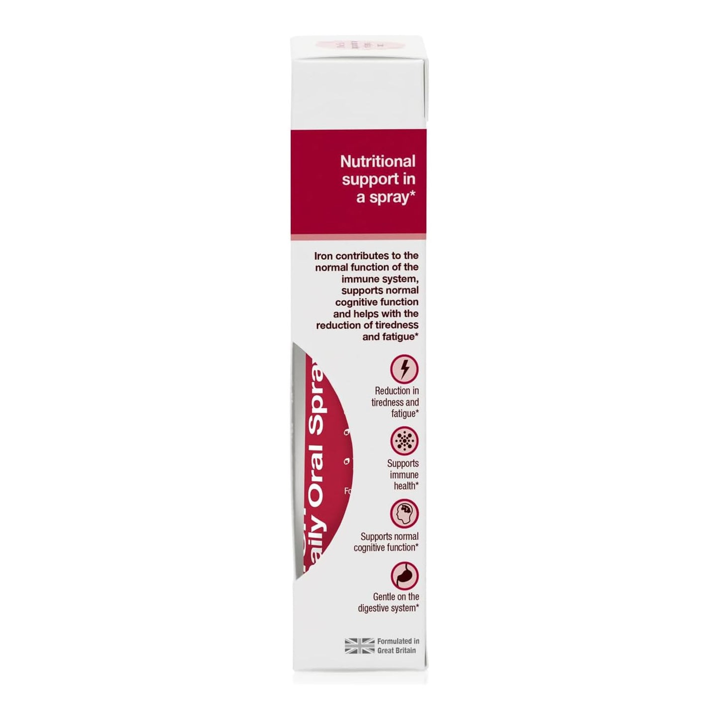 BetterYou Iron Oral Spray 25ml - Fast Acting Iron 5mg Liquid Supplement
