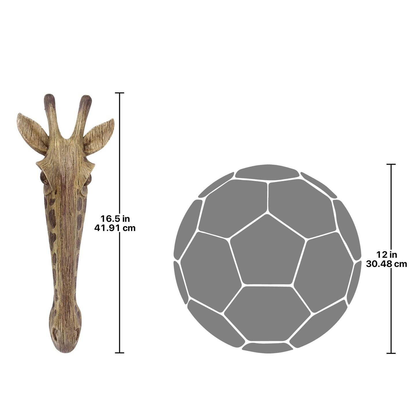 Design Toscano Giraffe Animal Mask Wall Sculpture - African Savannah Art