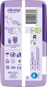 Always Discreet Postpartum Panties Size L Pack of 8 Highly Absorbent & High Waisted