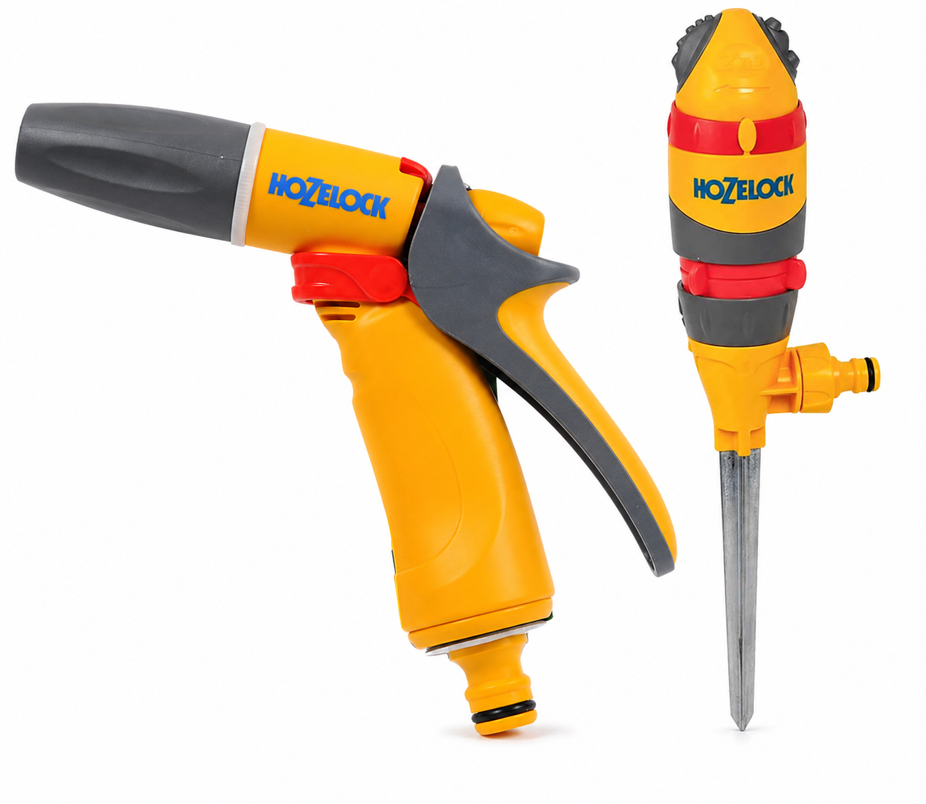Hozelock Rotating Sprinkler Pro 314m & Jet Spray Gun 2674 Bundle Set