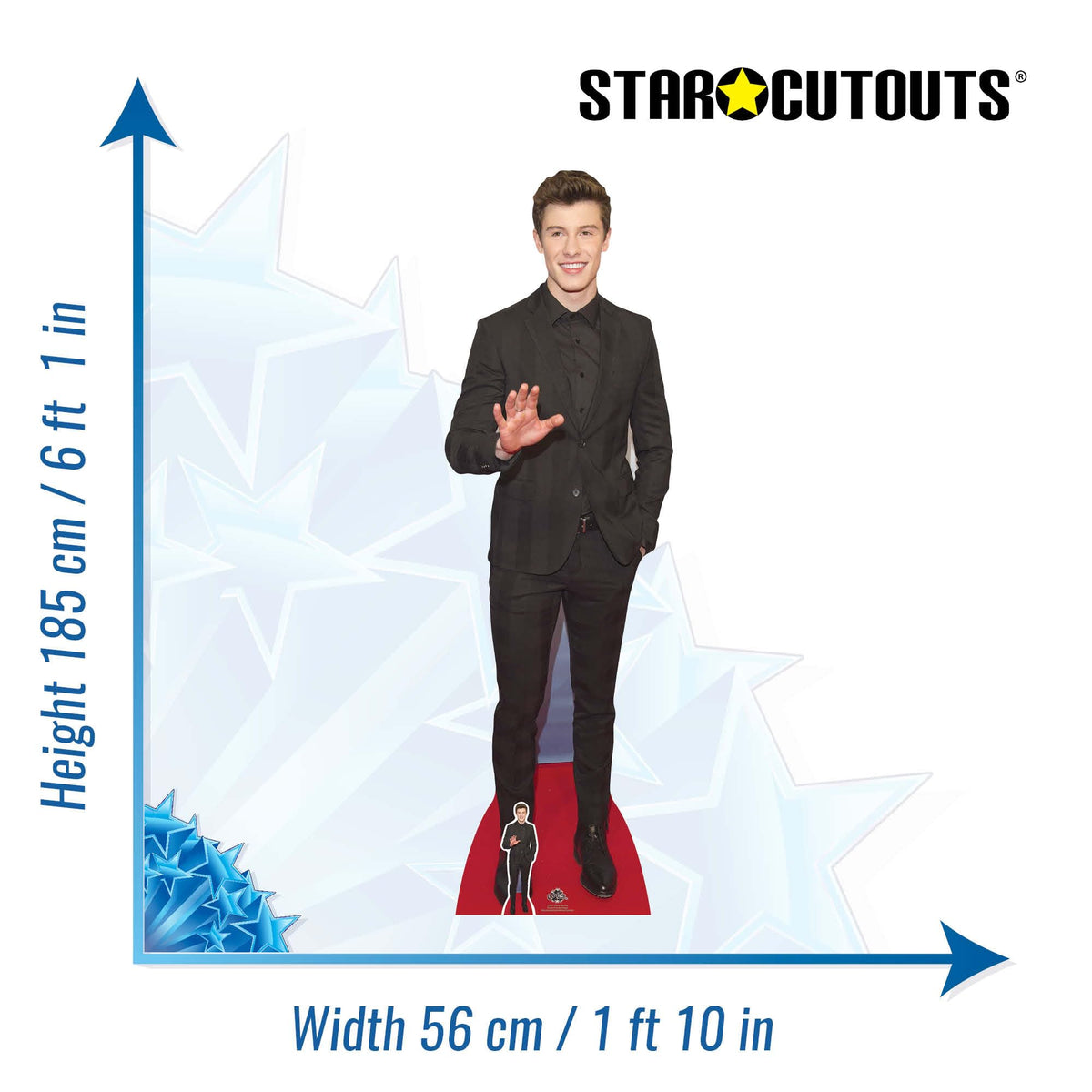 Star Cutouts Shawn Mendes Lifesize Cardboard Cutout 185cm