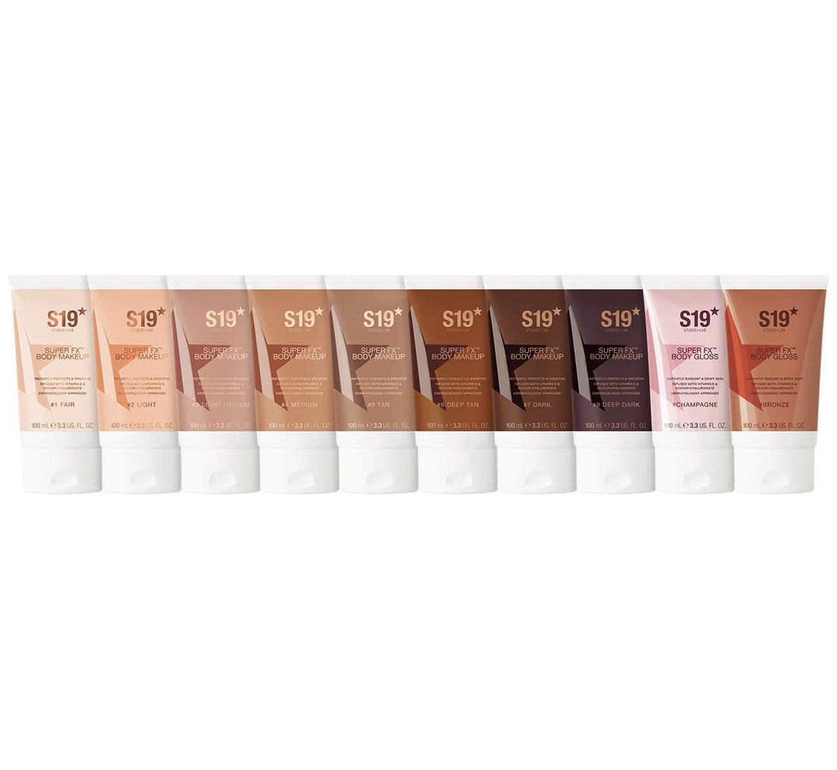 S19 SUPER FX Body Makeup 100ml - Fair, Smoothes & Evens Skin Tone