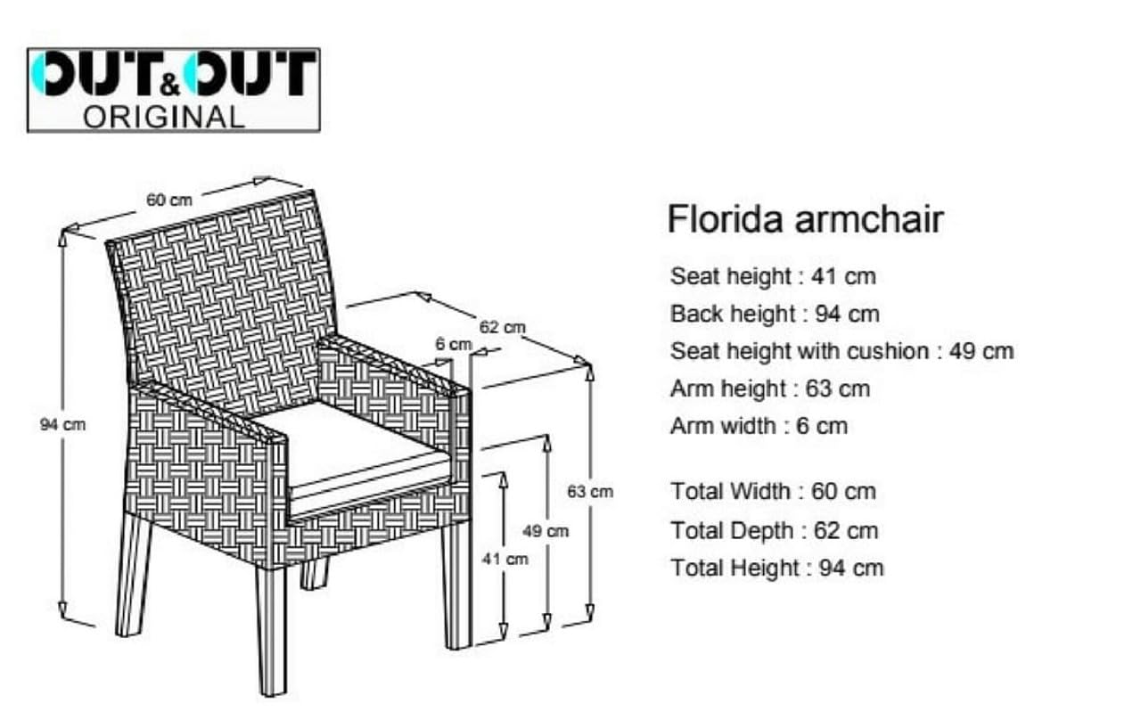 Modern Outdoor Florida Rattan Dining Chair Set of 2 in Dark Grey with Wooden Legs