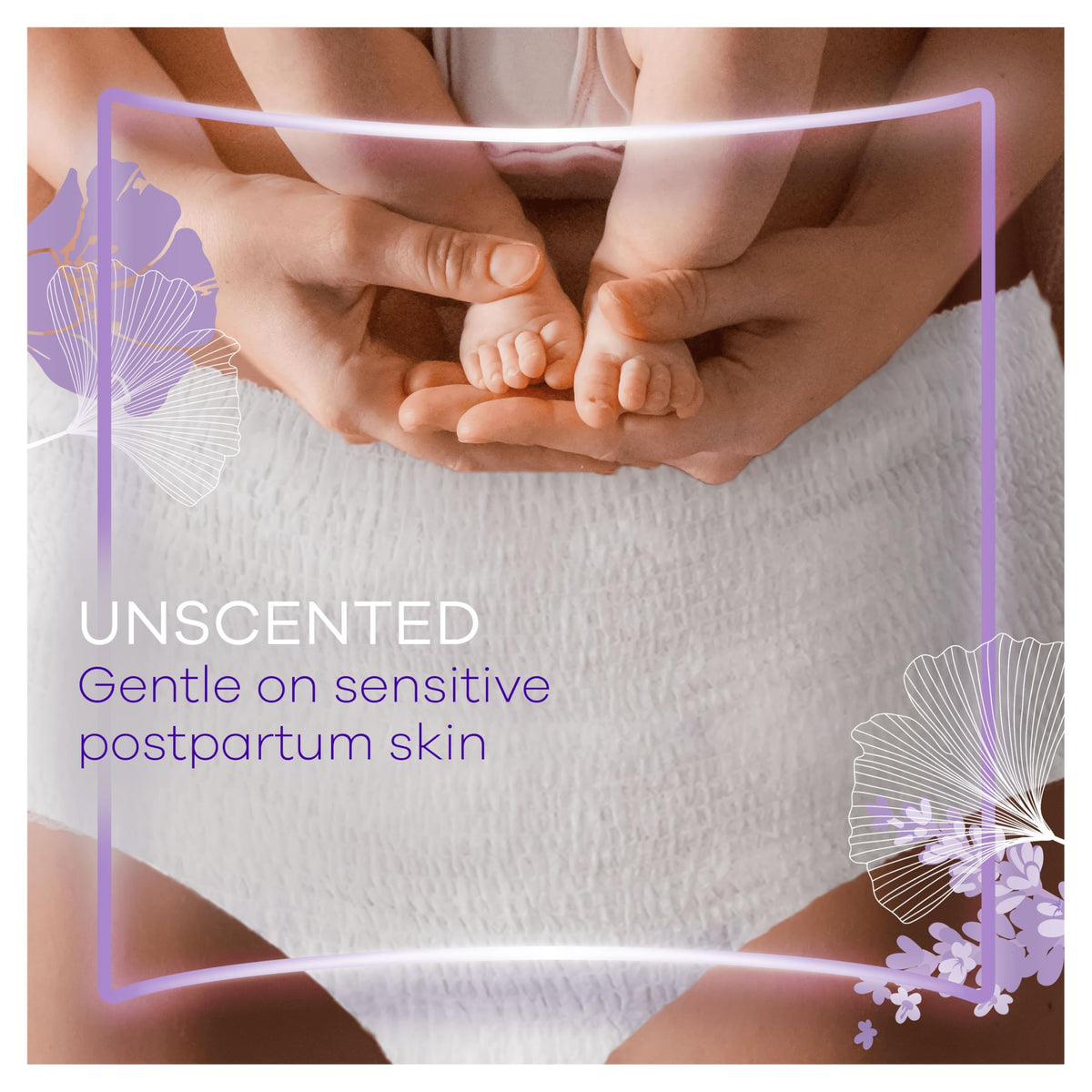 Always Discreet Postpartum Panties Size L Pack of 16 Highly Absorbent & High Waisted