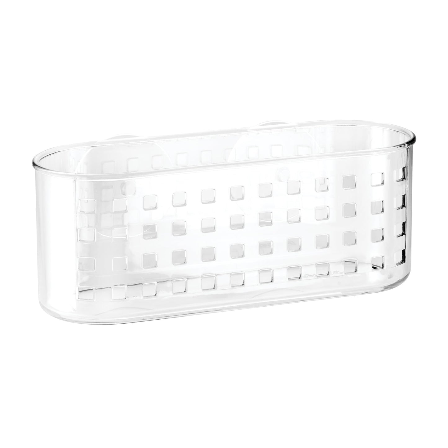 iDesign Shower Caddy Suction Cup Bathroom Storage Shelf - Transparent 