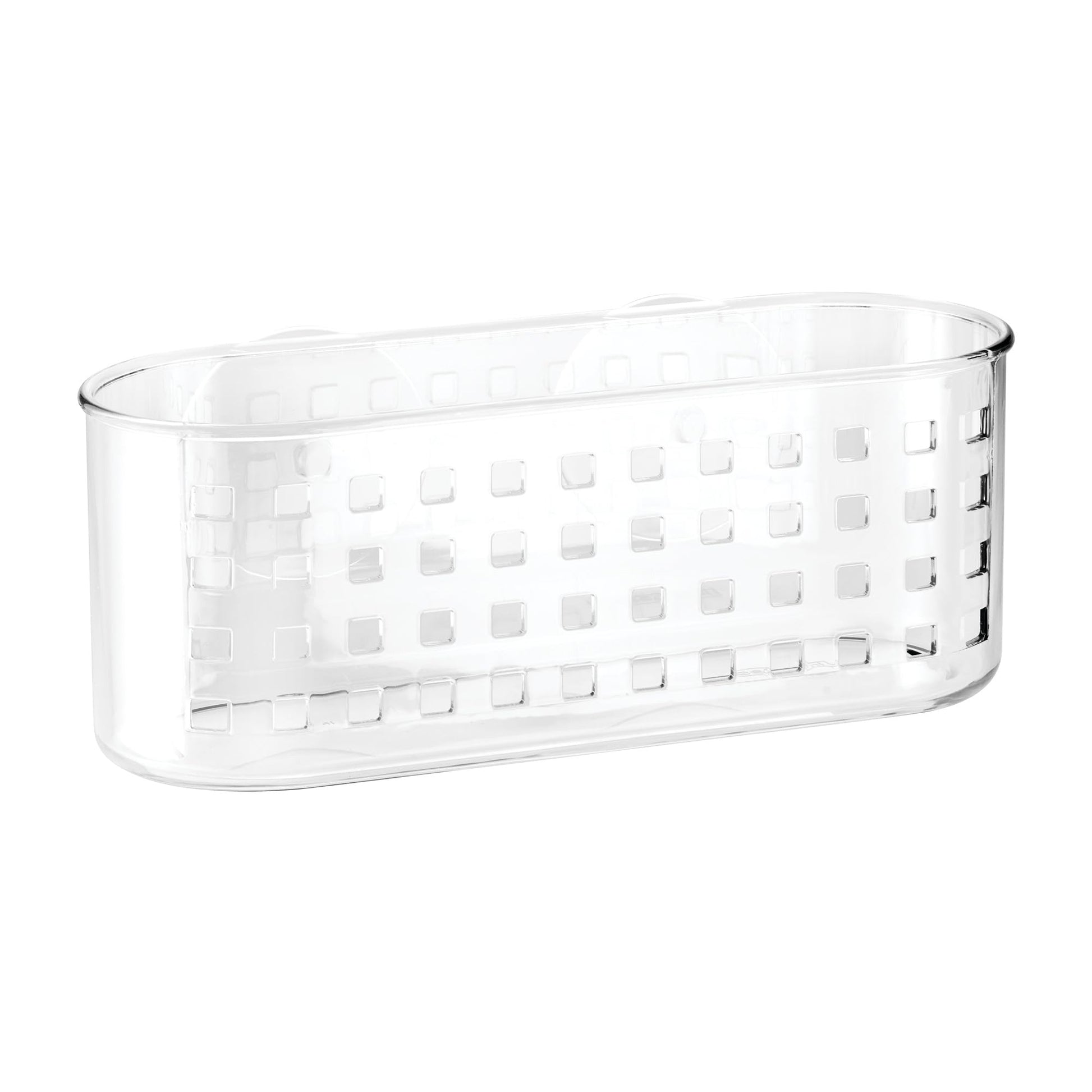 iDesign Shower Caddy Suction Cup Bathroom Storage Shelf - Transparent 
