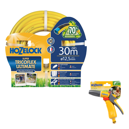 Hozelock Ultimate 30m Ultimate Hose & Jet Gun Spray