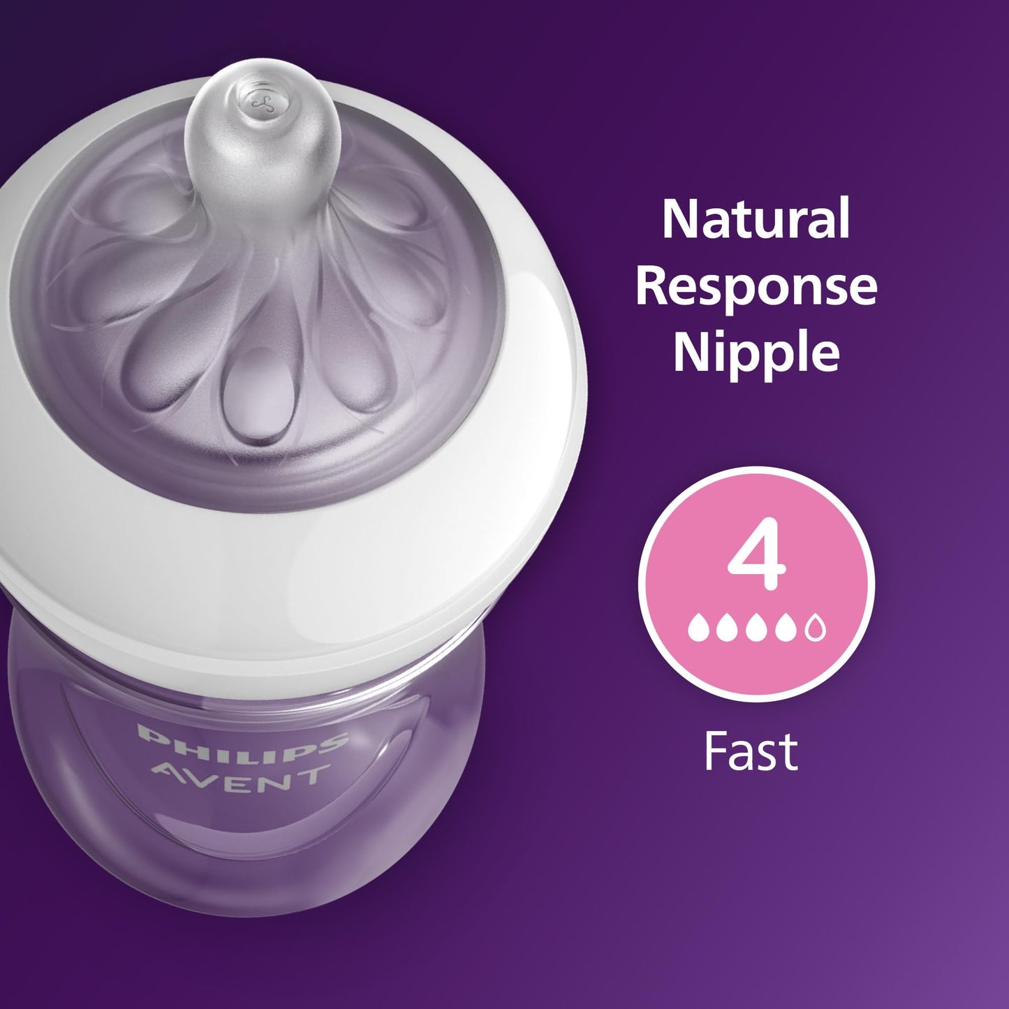Philips AVENT Natural Baby Bottle 330ml 2 Pack with Natural Response Teat