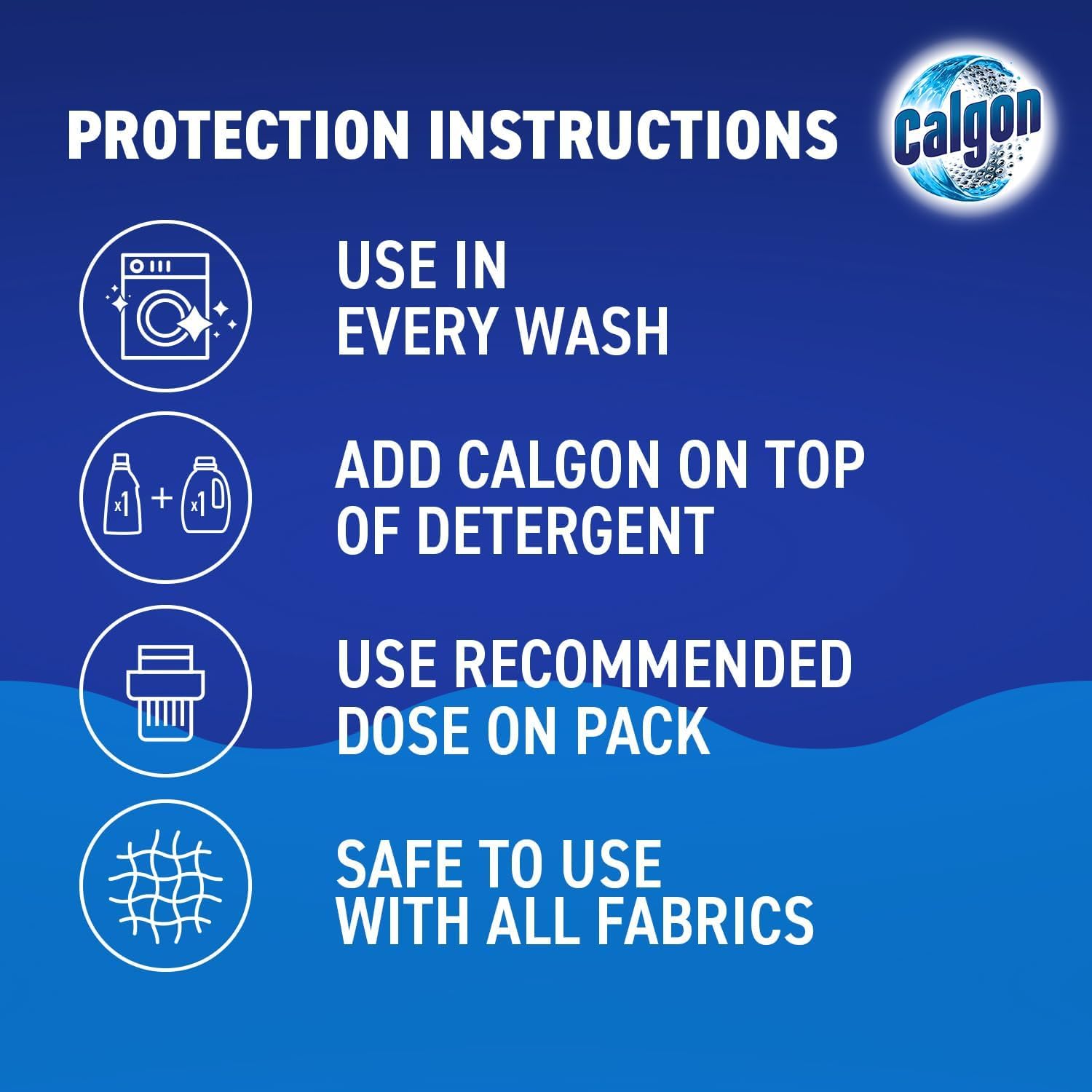 Calgon 4-in-1 Water Softener Tablets Washing Machine Cleaner 150