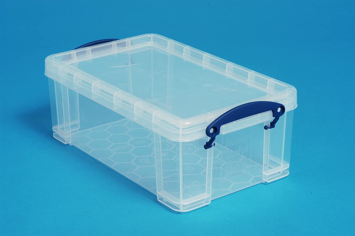 Really Useful Box 9 Litre Clear Plastic Storage Box with Lid