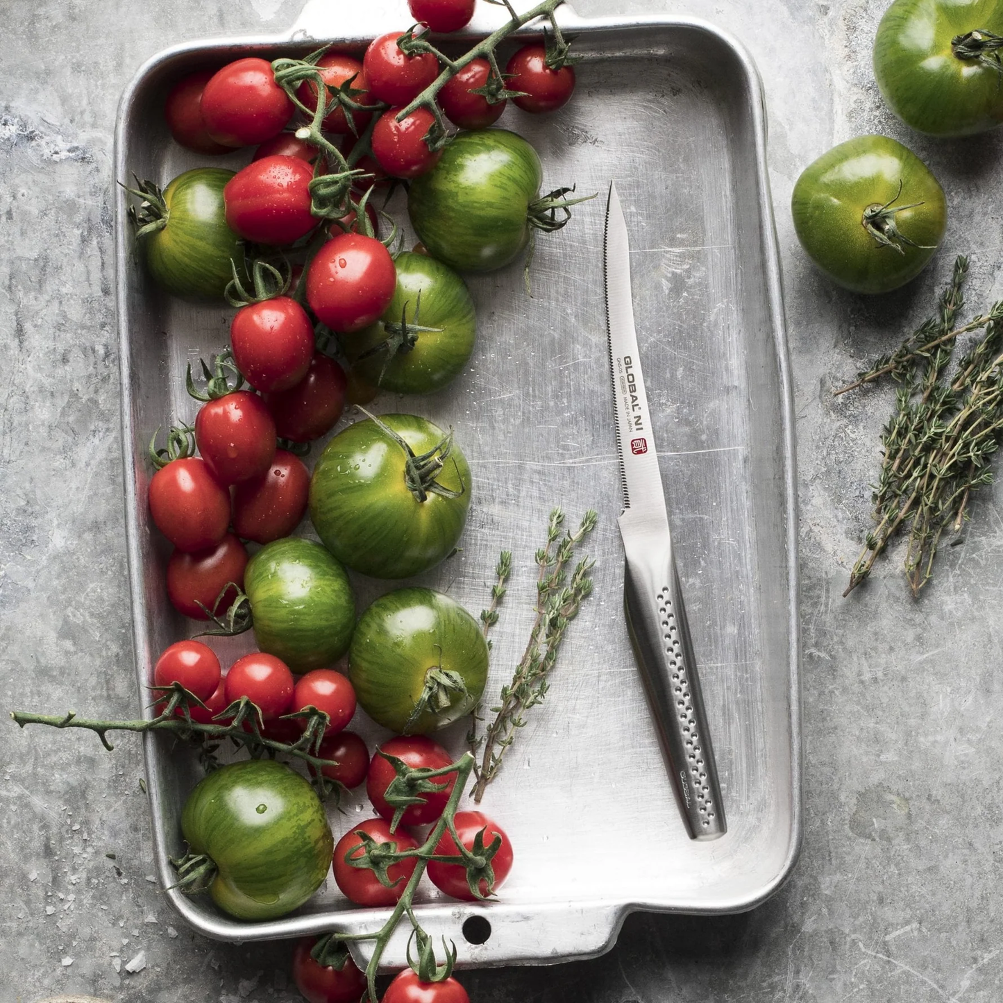 Global Ni 14cm Tomato Knife CROMOVA 18 Stainless Steel GNS-05