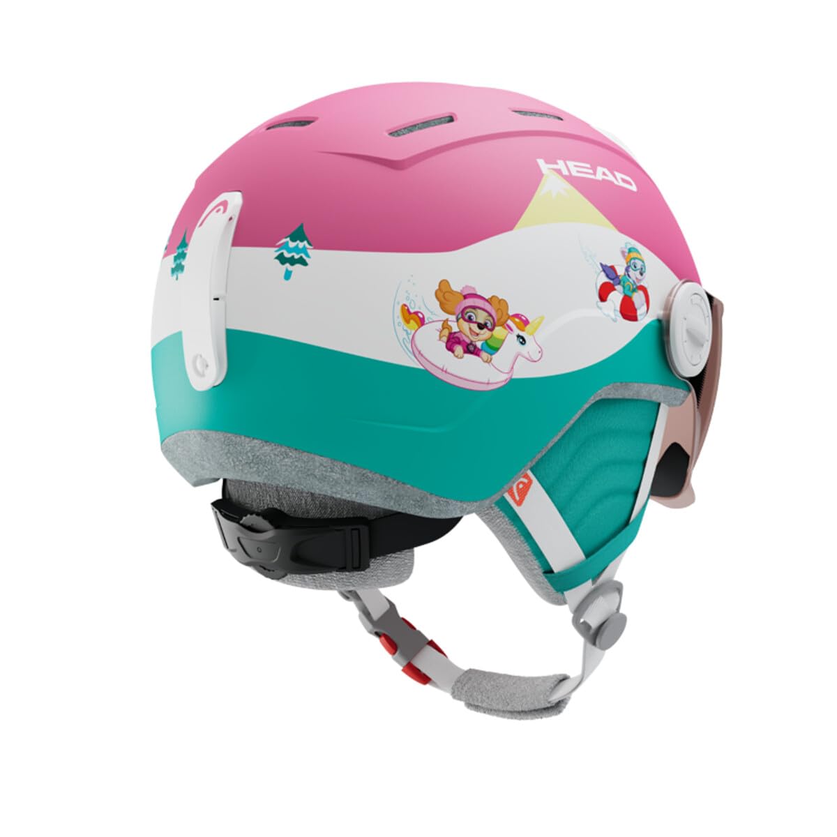 HEAD MAJA & Visor Paw Patrol Helmet XS/S - Kids Ski Helmet with Attached Visor