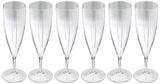 Akiplast LISO Champagne Glasses 130ml Flute Glass - Box of 6