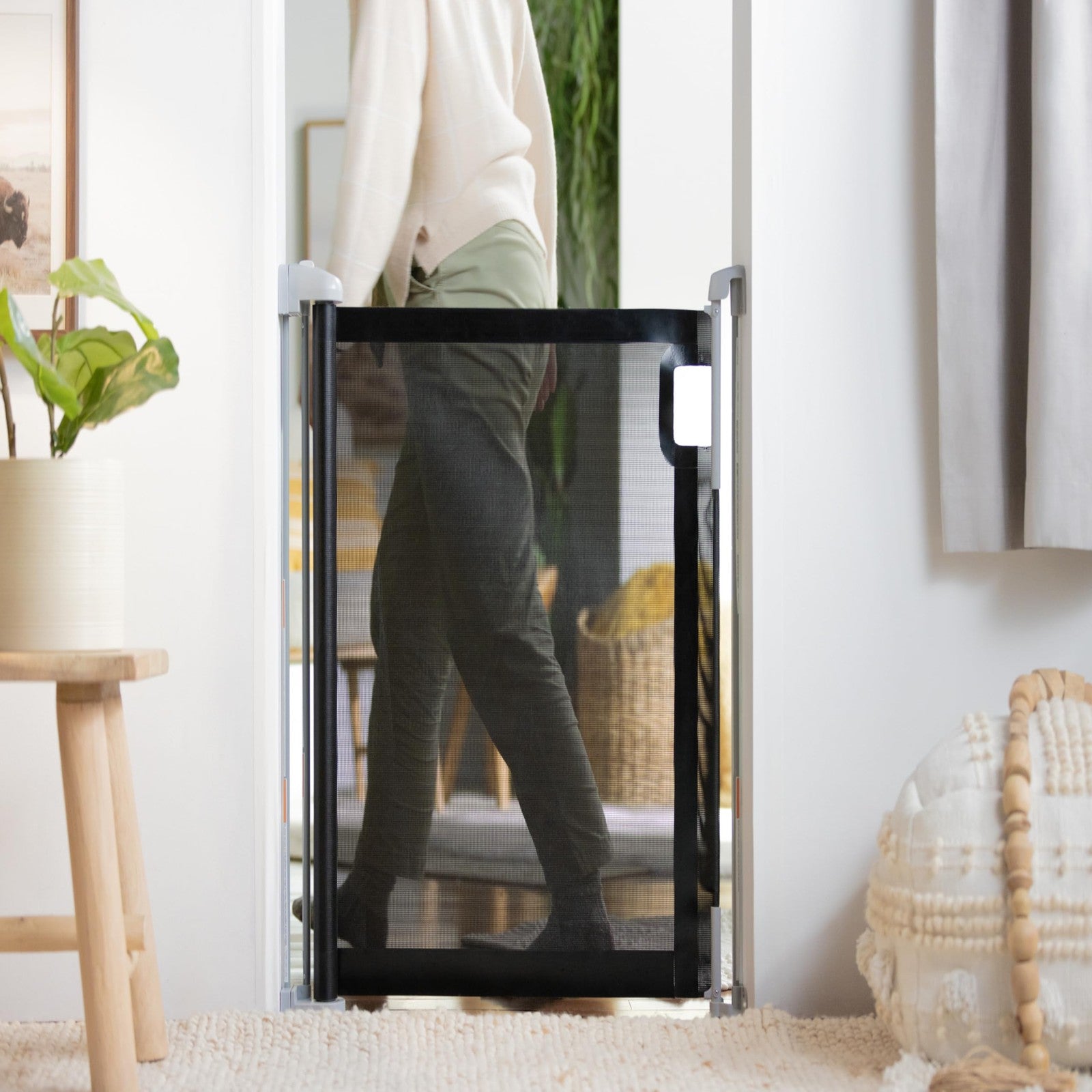 Ingenuity Thruway 52W Retractable Baby Gate with Tuck Away Mesh
