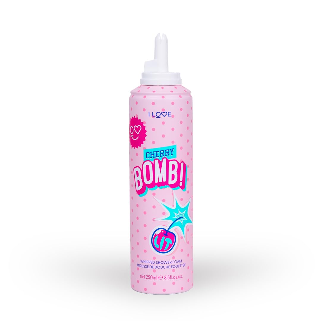 I LOVE Cherry Bomb Whipped Shower Foam Fruity Cherry Scented Body Wash 250ml