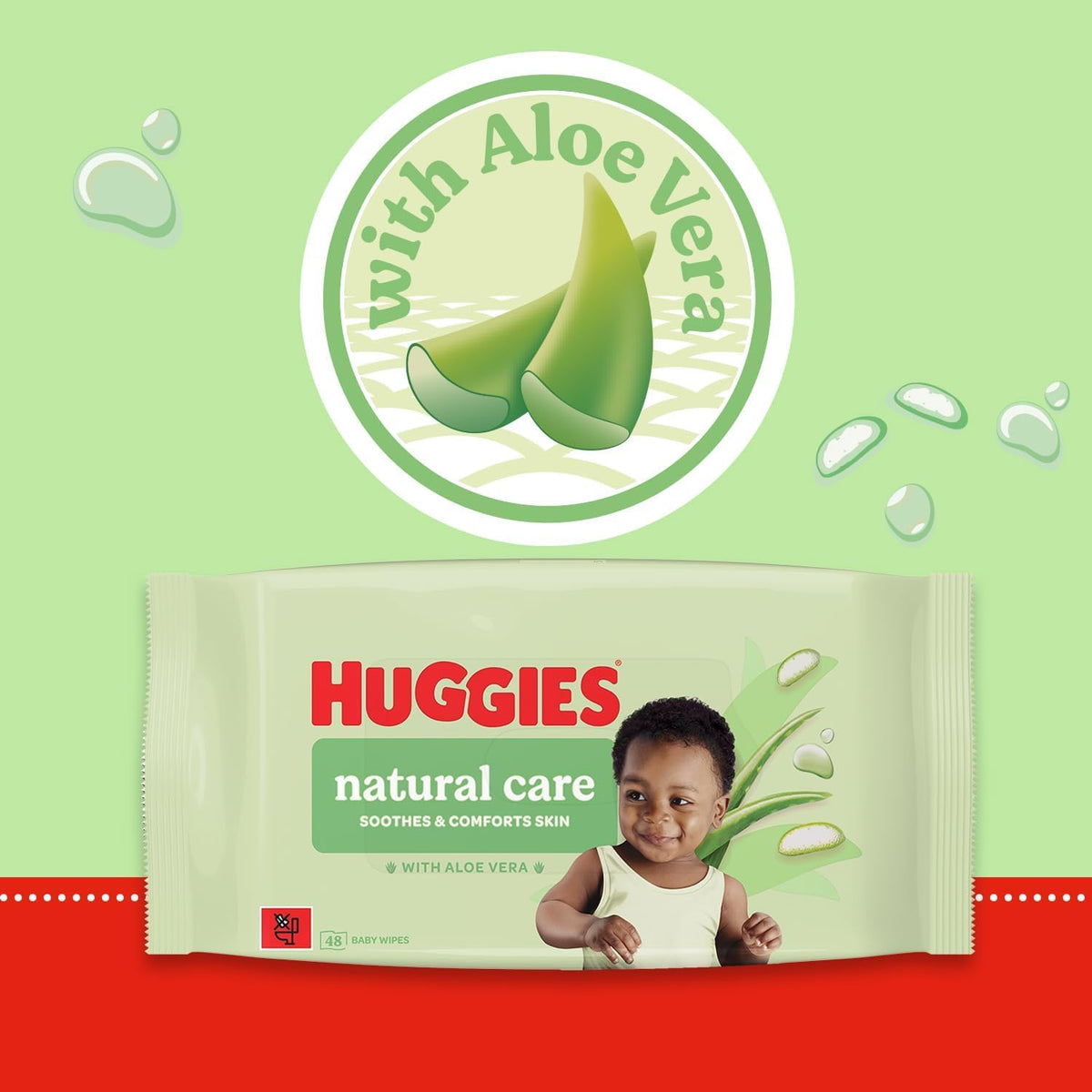 Huggies Natural Care Baby Wipes 12 x 48 Pack | 576 Wipes