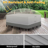 Easy-Going 110" Waterproof Patio Furniture Cover Rectangle Outdoor
