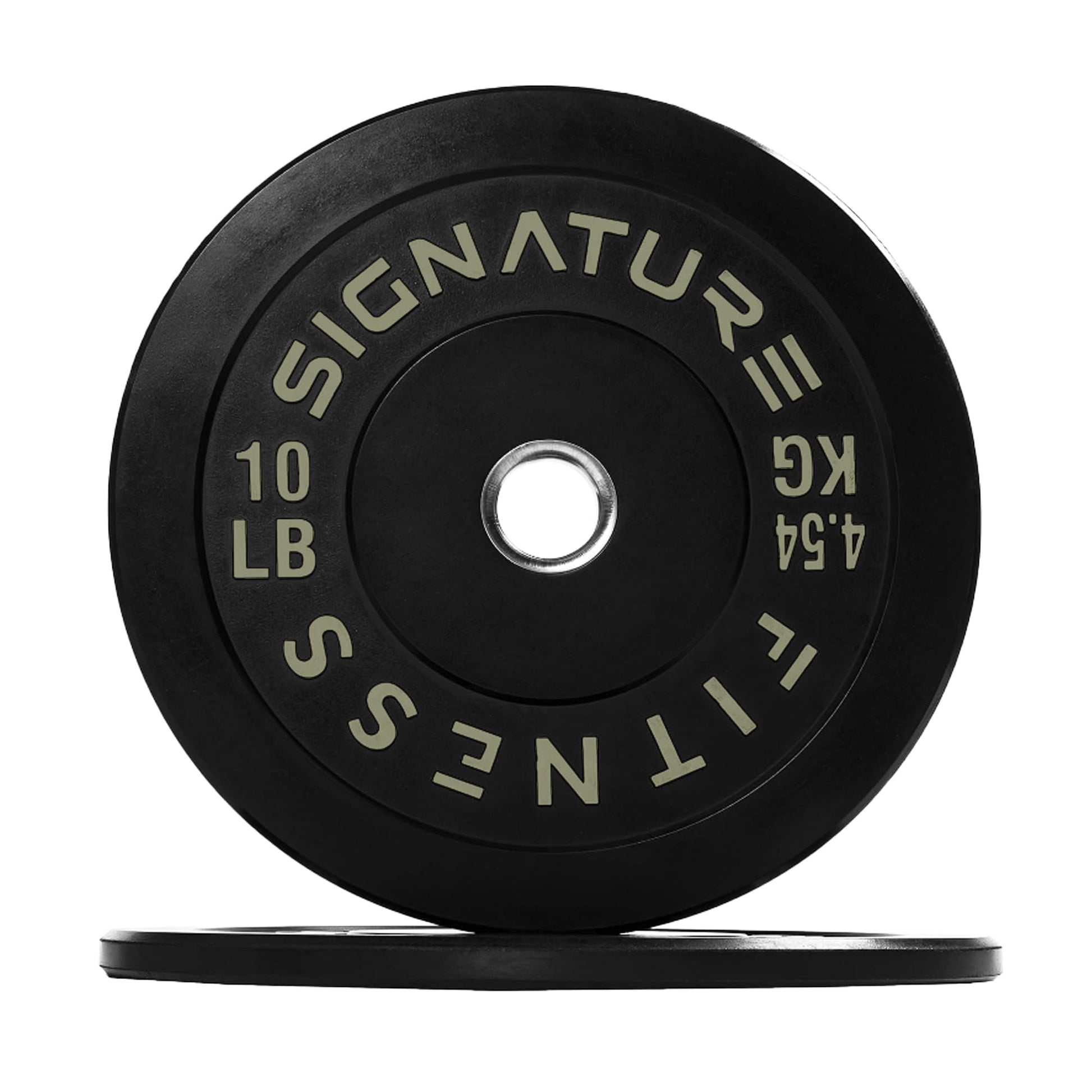 Black Signature Fitness 2" Olympic Bumper Plates 10LB Pair Bundle