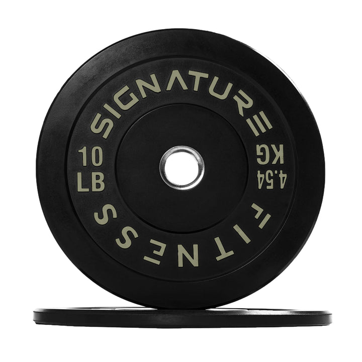 Black Signature Fitness 2" Olympic Bumper Plates 10LB Pair Bundle