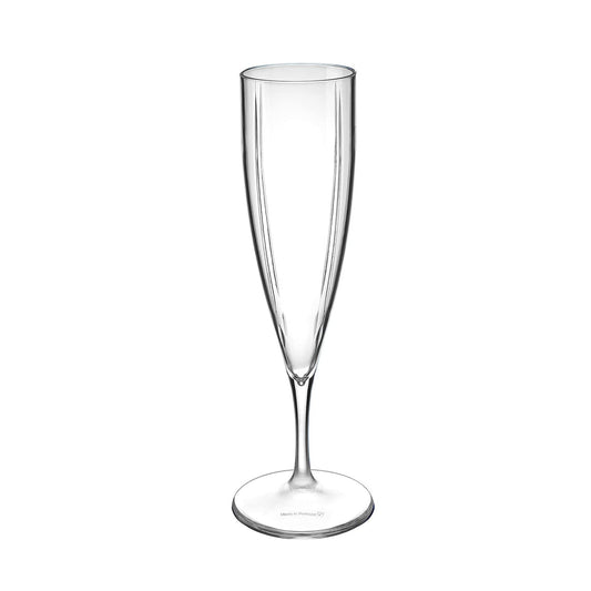 Akiplast LISO Champagne Glasses 130ml Flute Glass - Box of 6