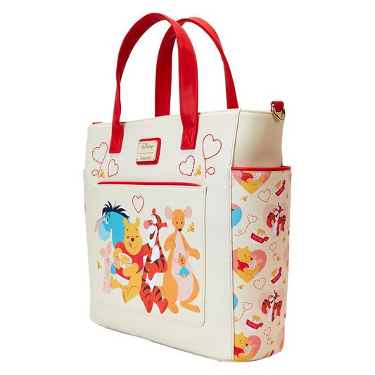 Loungefly Disney Winnie The Pooh Love Convertible Backpack Cream Tote Bag