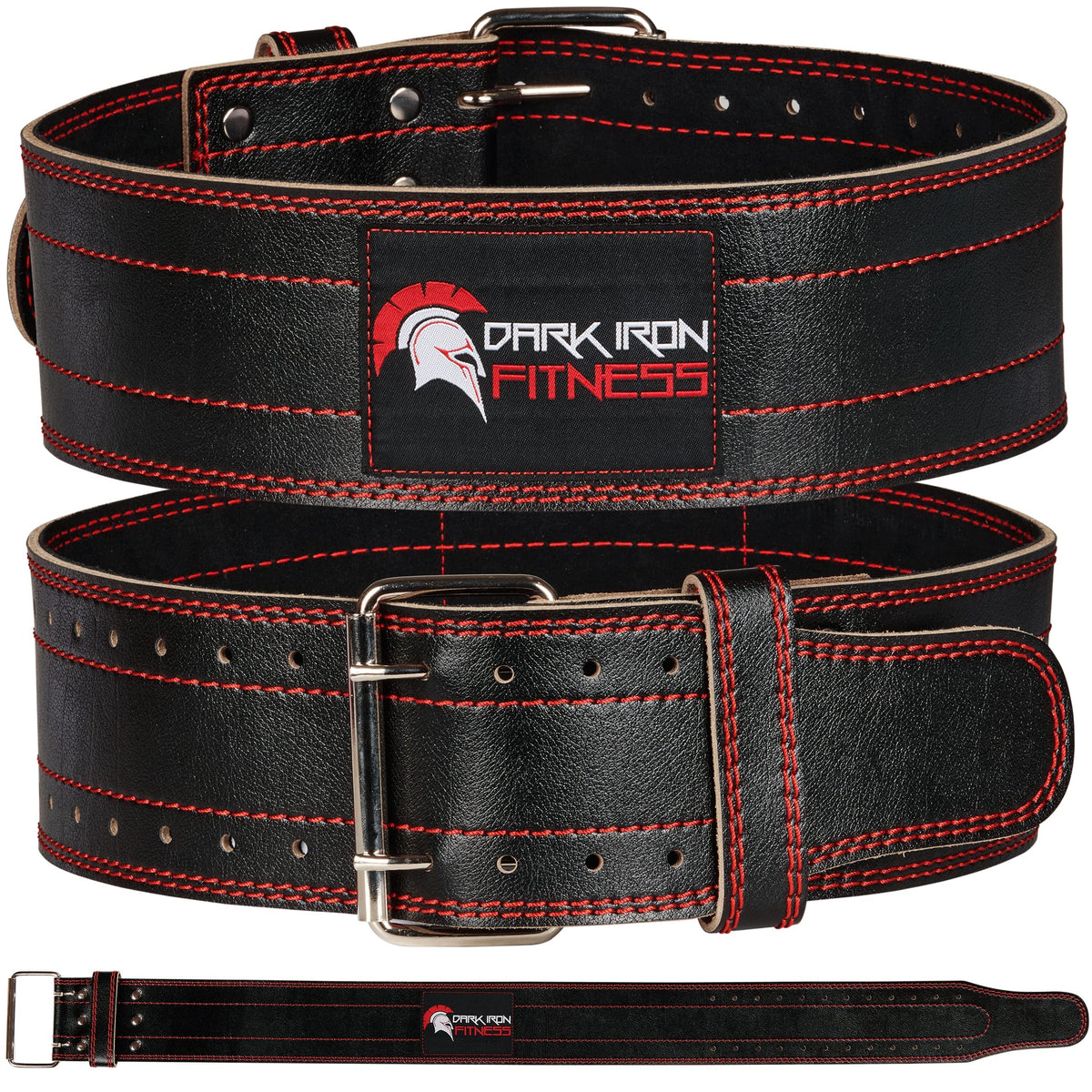Dark Iron Fitness 110cm Genuine Leather Pro Weight Lifting Belt - Small (25" - 37")