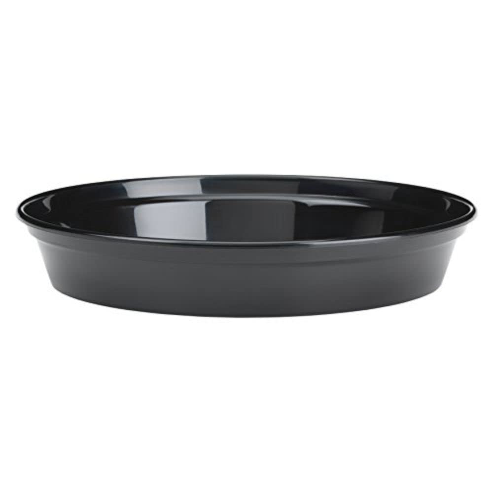 Stewart 30 x 5 cm Flower Pot Saucer Durable & Strong in Black - 2Pack
