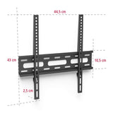 Hama FIX TV Wall Bracket 32-65" 81-165cm TV's 30kg Flat Profile in Black