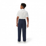 French Toast Boys' Pull-On Relaxed Fit Stretch Twill Trousers Navy