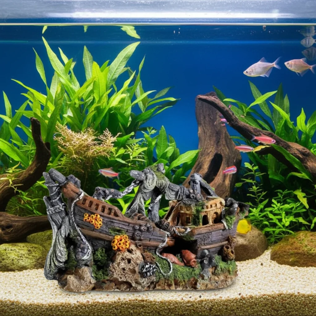 Extra Large Galleon Shipwreck Fish Tank Ornament 395x230mm - Large Aquarium Decoration