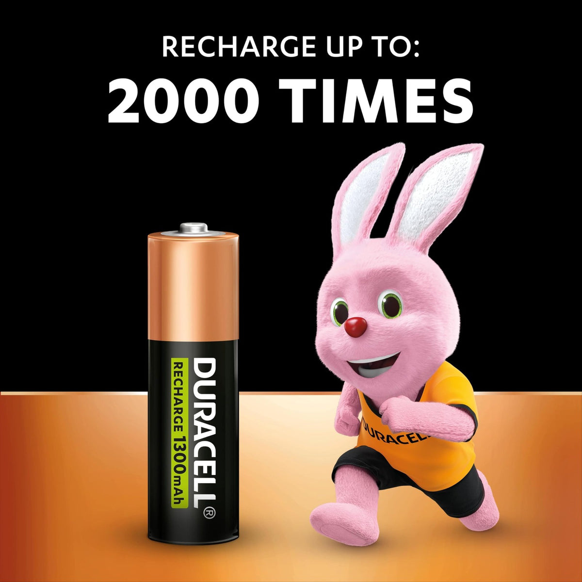 DURACELL AA Rechargeable Batteries 8 Pack 1.2V, 1300 mAh NiMH