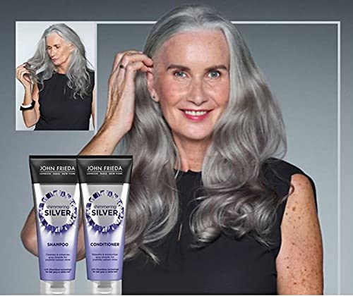 John Frieda Silver Shampoo & Conditioner Set 250ml - Grey Hair