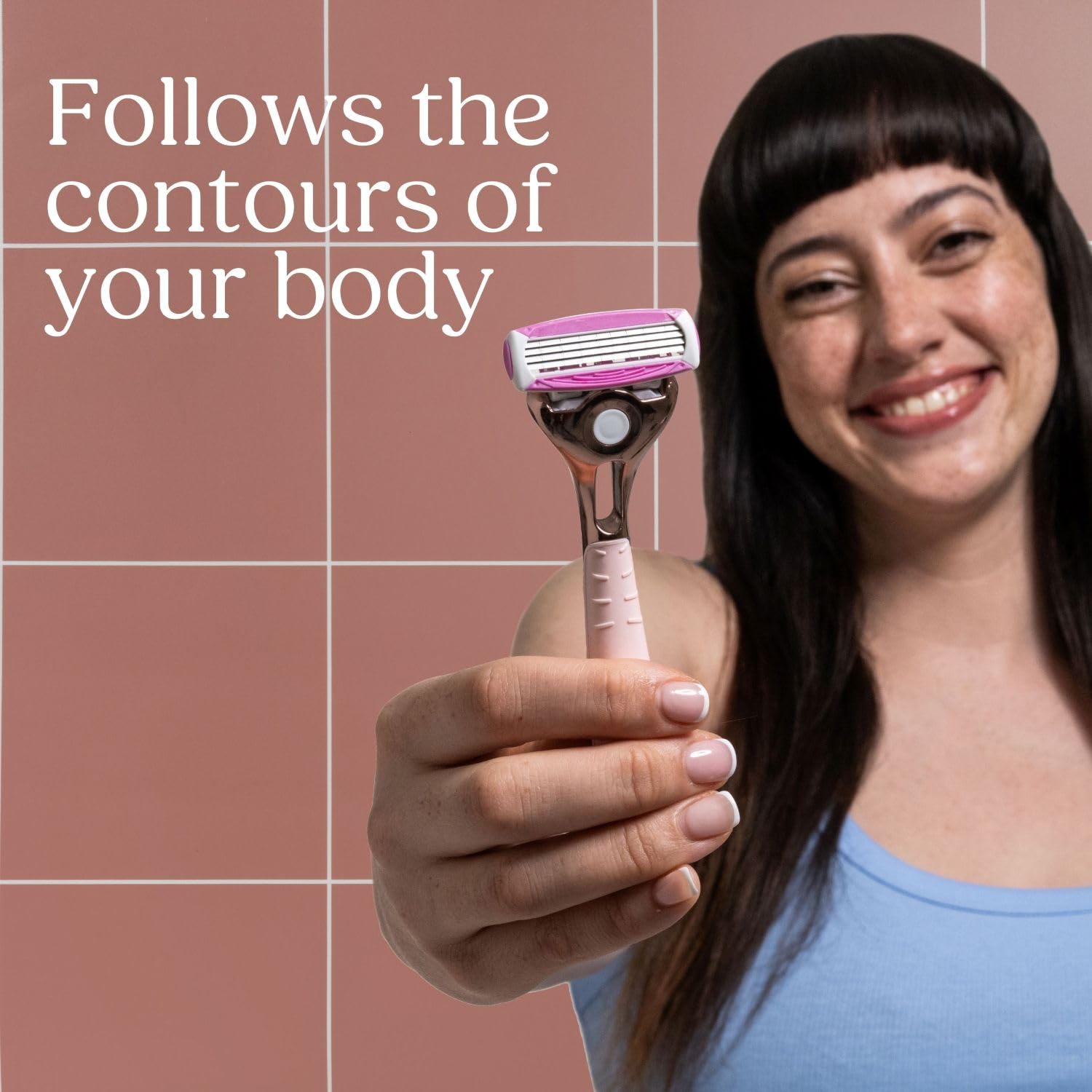 Wilkinson Sword Quattro For Women Premium Rose Gold Metal Razor +4 Blade Refills