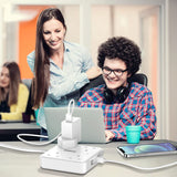 4 Way Extension Lead 2M with 4 USB Ports - Power Strip Extension Cord