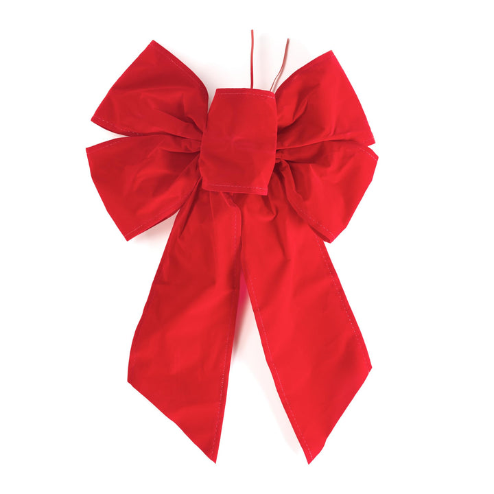 Rocky Mountain Goods Large Red Wired Christmas Wreath Bow 12" x 18"