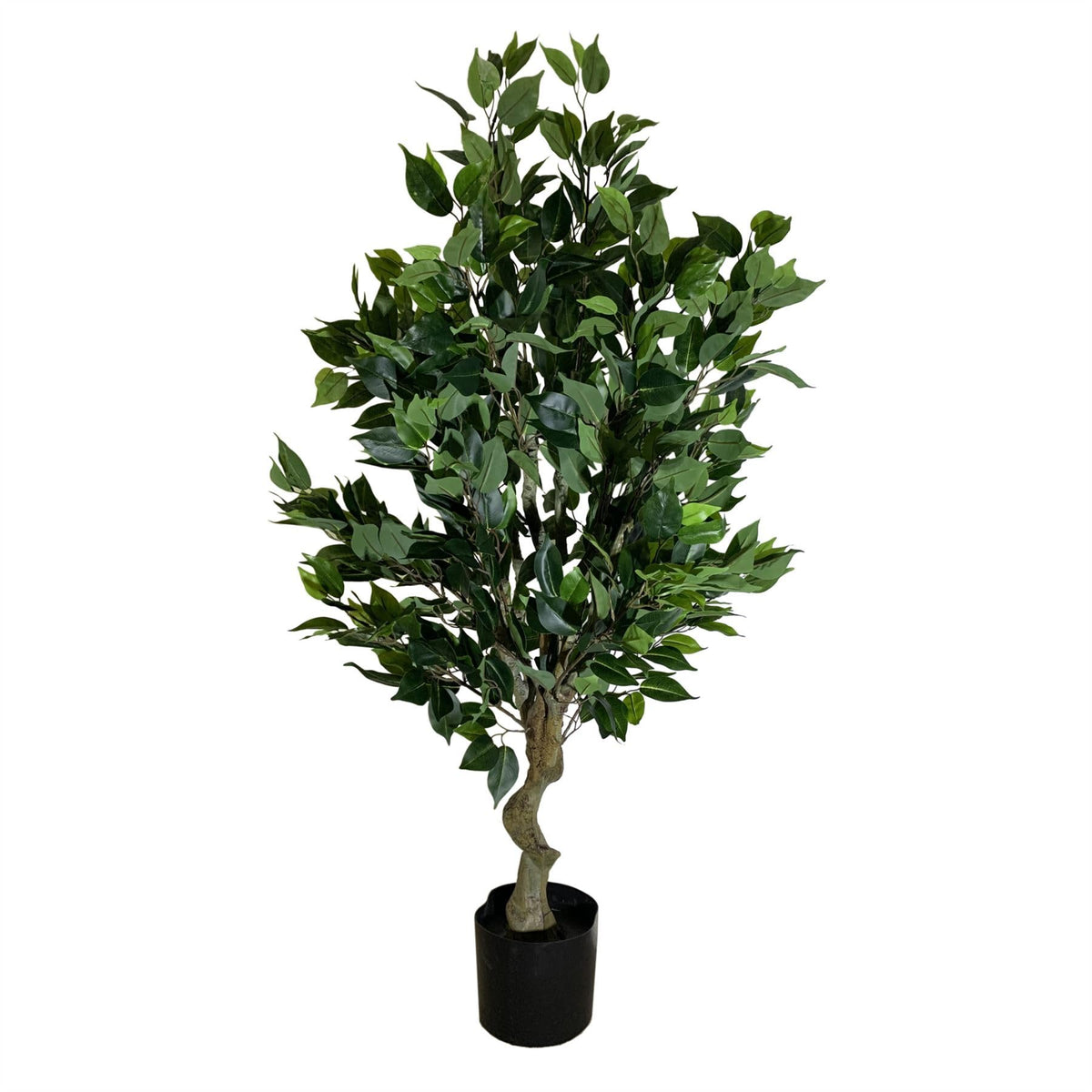 Leaf 100cm Realistic Artificial Ficus Tree with Metal Planter