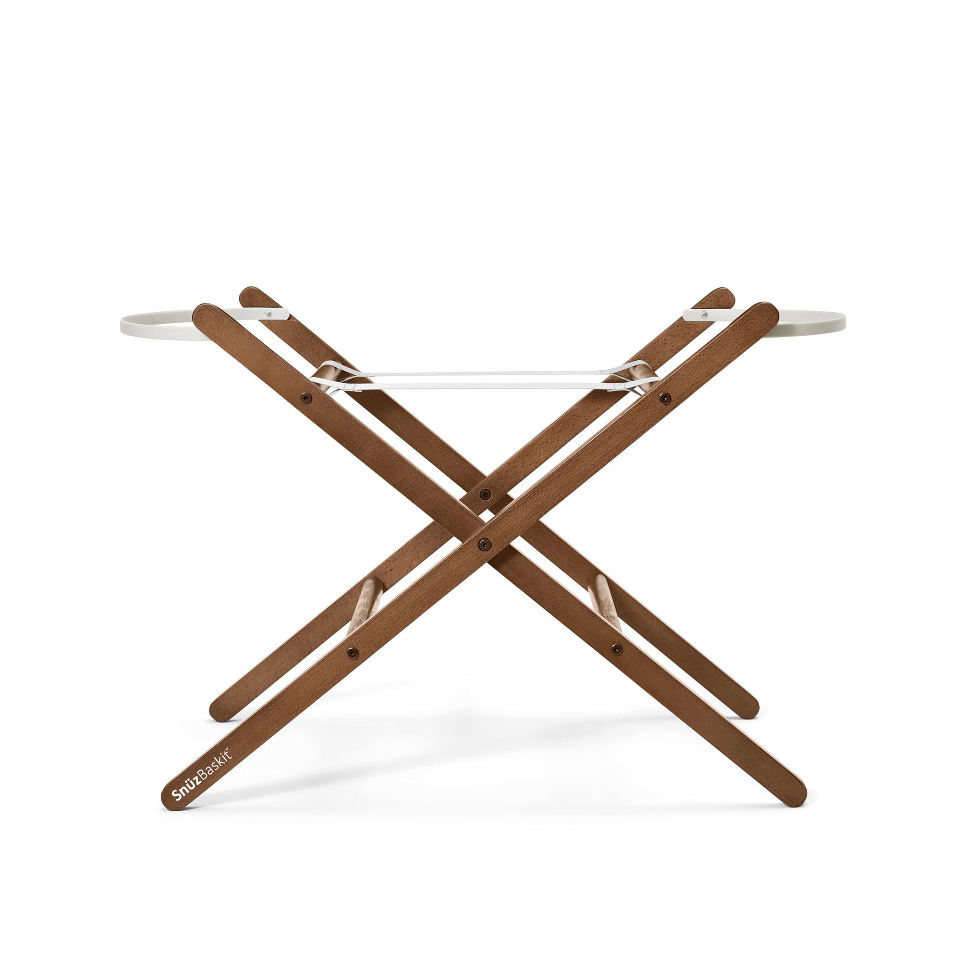 Snuz SnuzBaskit Moses Basket with Stand & Mattress - 6M - Barley & Walnut