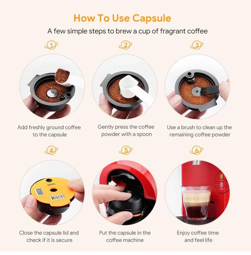 Reusable Coffee Capsules 220ml Compatible with Bosch Tassimo Machines
