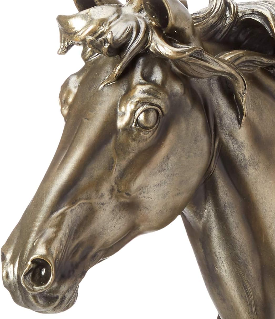 Design Toscano Hand-Cast Resin Majestic Stallion Horse Statue QS252 