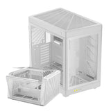 GAMDIAS NESO P1 White Full-Tower Gaming Case Dual Chamber Tempered Glass