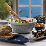 Mason Cash 2 Litre Nautical Mixing Bowl Light Blue Earthenware Sealife Design