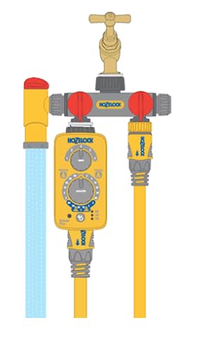 Hozelock 3-Way Multi-Tap Connector with Flow Control