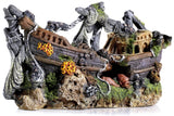Extra Large Galleon Shipwreck Fish Tank Ornament 395x230mm - Large Aquarium Decoration