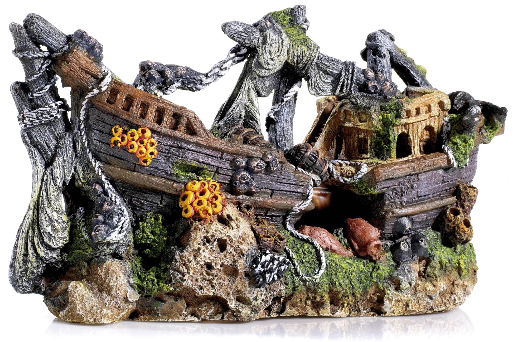 Extra Large Galleon Shipwreck Fish Tank Ornament 395x230mm - Large Aquarium Decoration