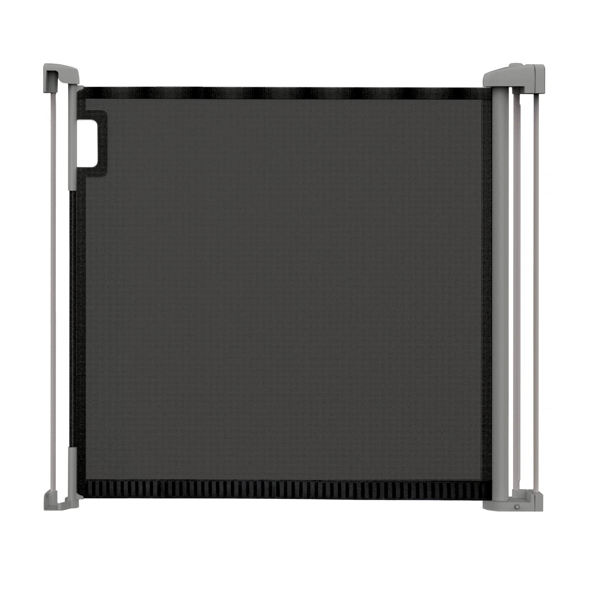 Black Retractable Baby Gate with Tuck Away Mesh, Pet/Child Stair Gate, Fits Openings up to 52" Wide, 30" Tall