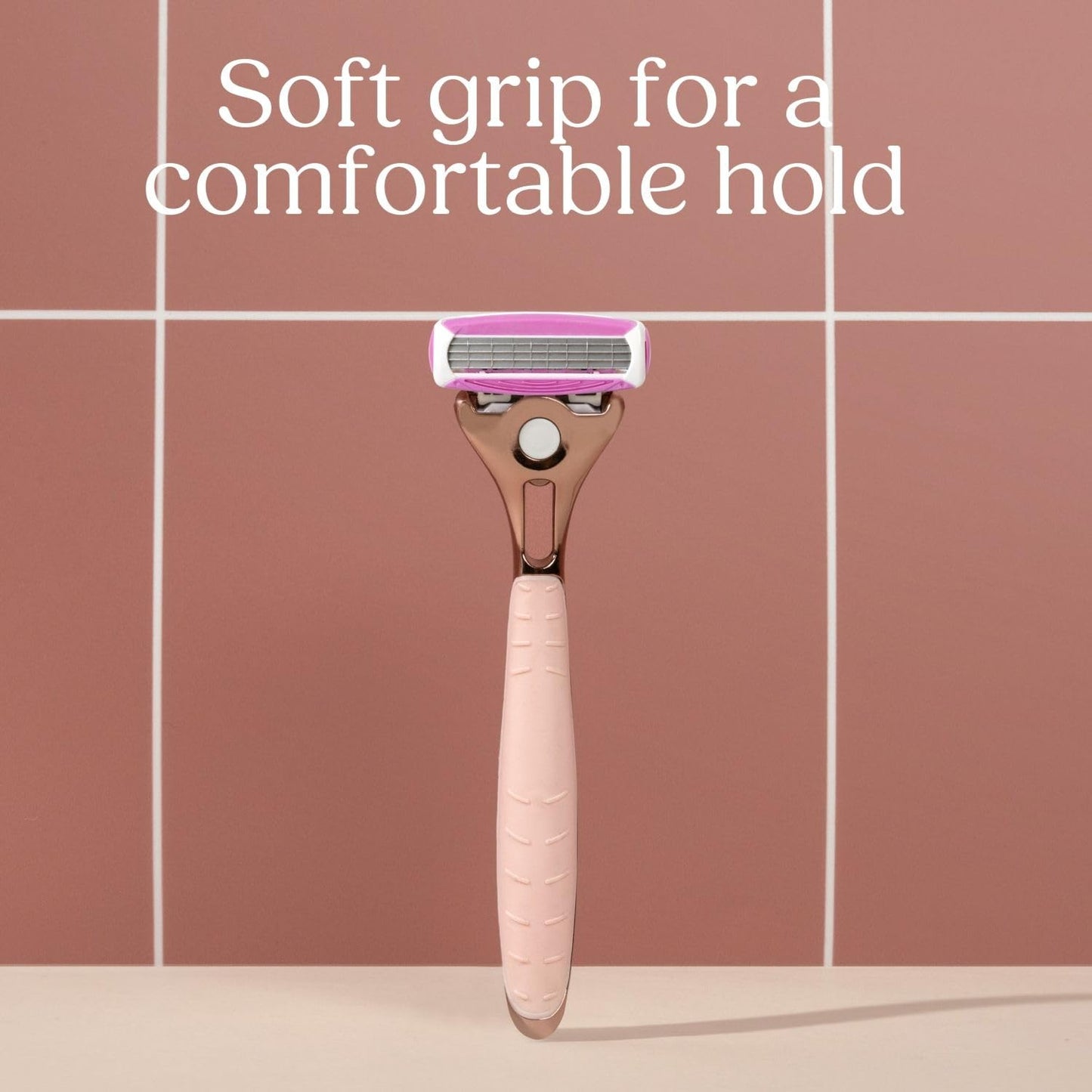 Wilkinson Sword Quattro For Women Premium Rose Gold Metal Razor +4 Blade Refills