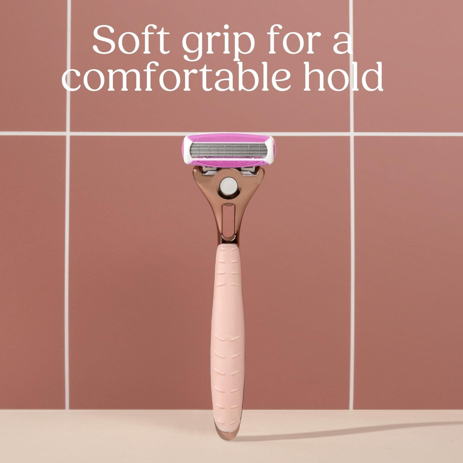 Wilkinson Sword Quattro For Women Premium Rose Gold Metal Razor +4 Blade Refills